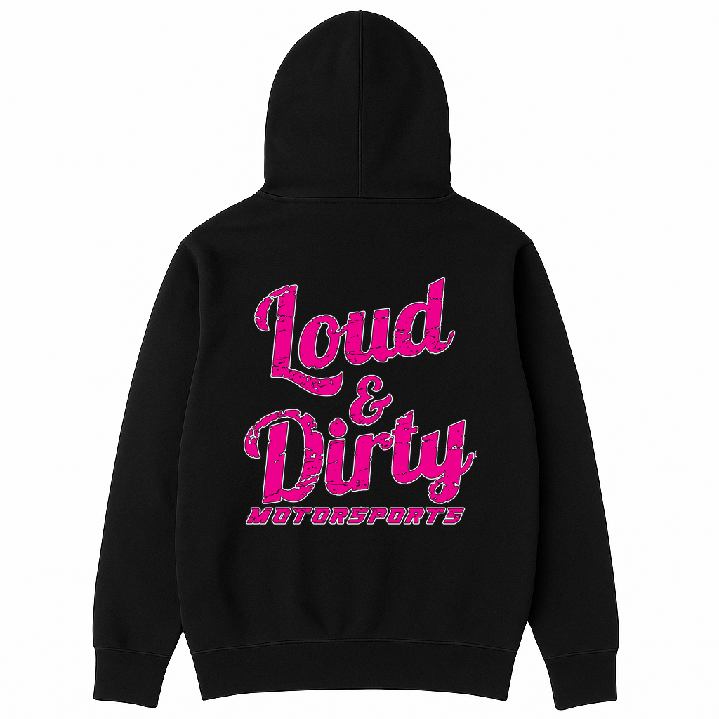 Hoodie- *New* Pink and White