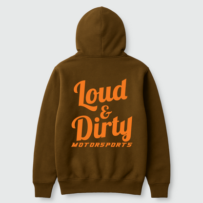 Hoodie- Brown & Orange