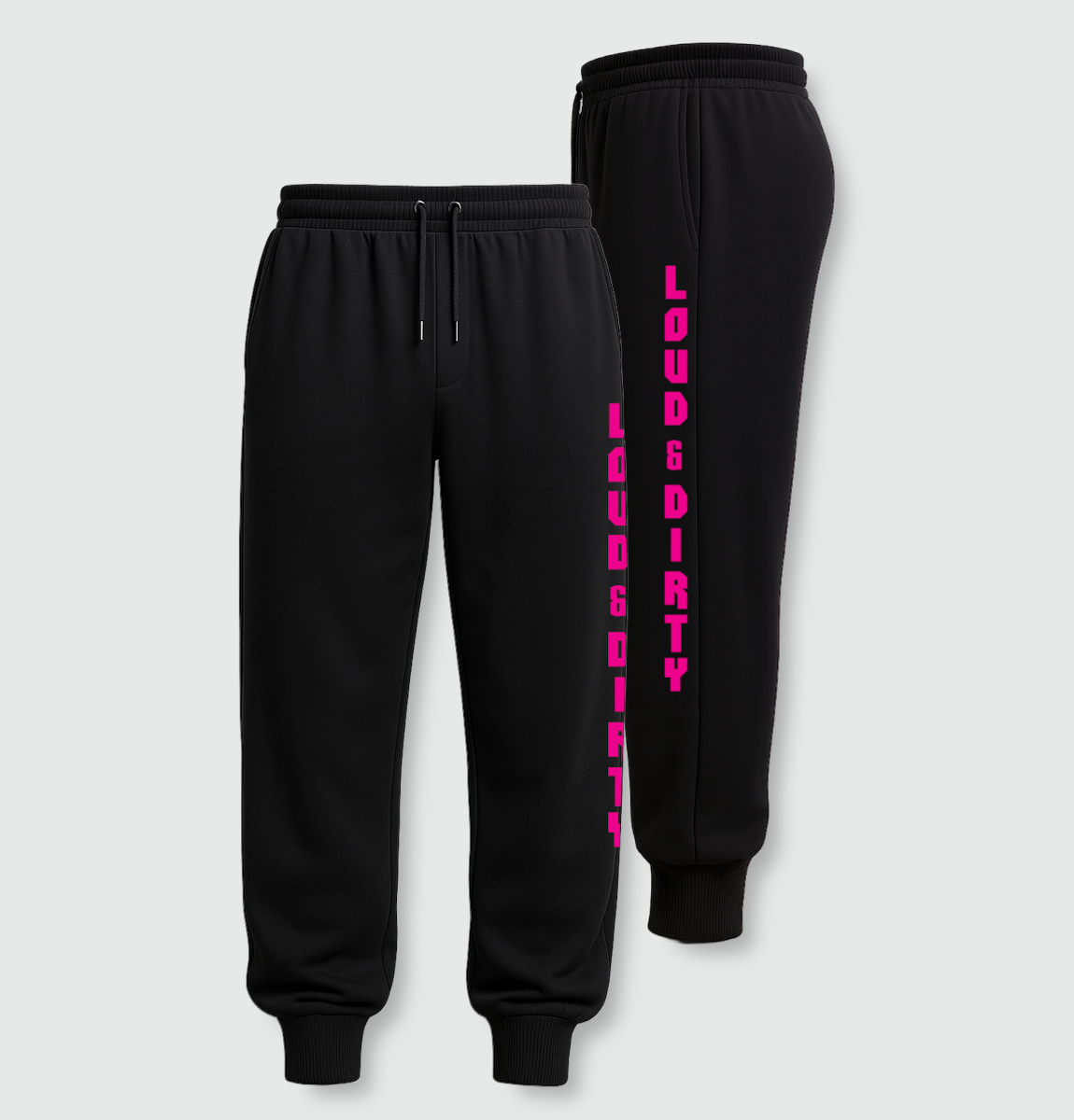 Black Loud & Dirty joggers