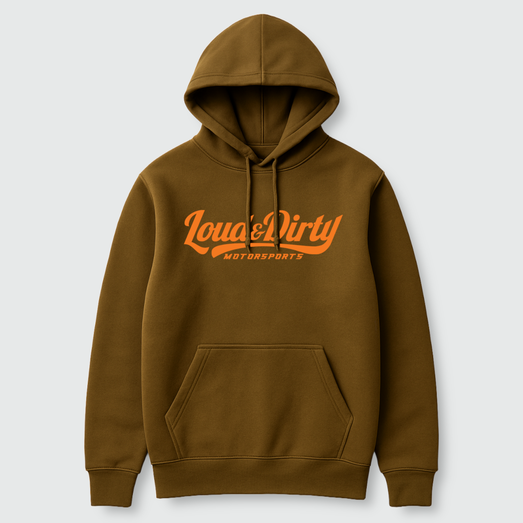 Hoodie- Brown & Orange