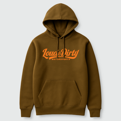 Hoodie- Brown & Orange