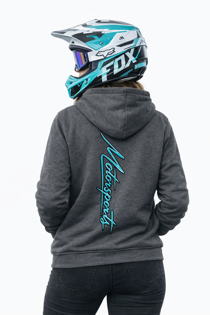 Hoodie- (LIMITED EDITION) Grey & Teal