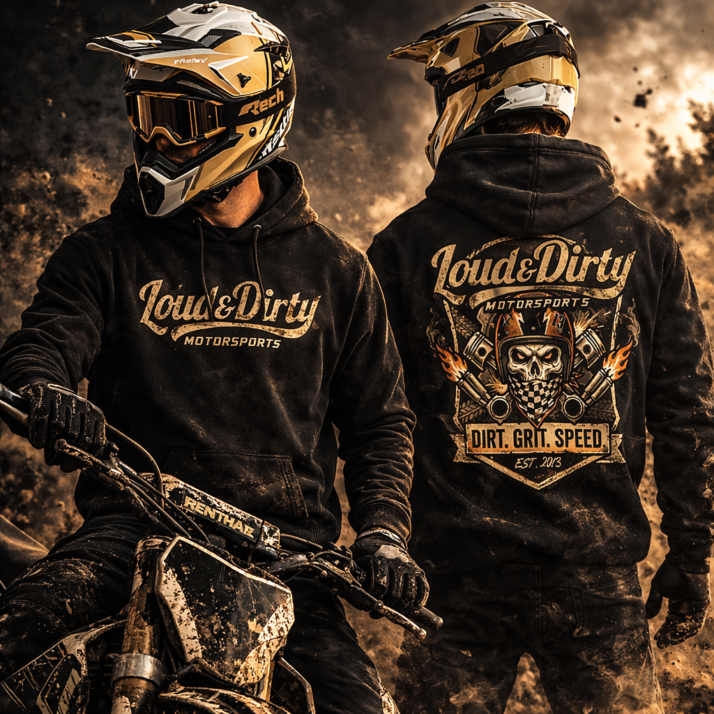 Hoodie- (LIMITED EDITION) Skull & Pistons