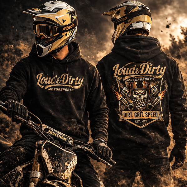 Hoodie- (LIMITED EDITION) Skull & Pistons