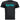 Black Loud & Dirty T-Shirt- Turquoise Print